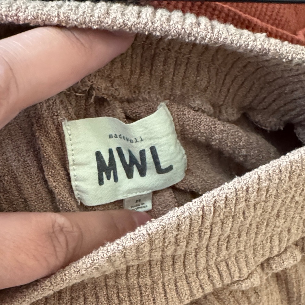 Madewell Women's Brown Ribbed Shorts size M - Picture 3 of 6
